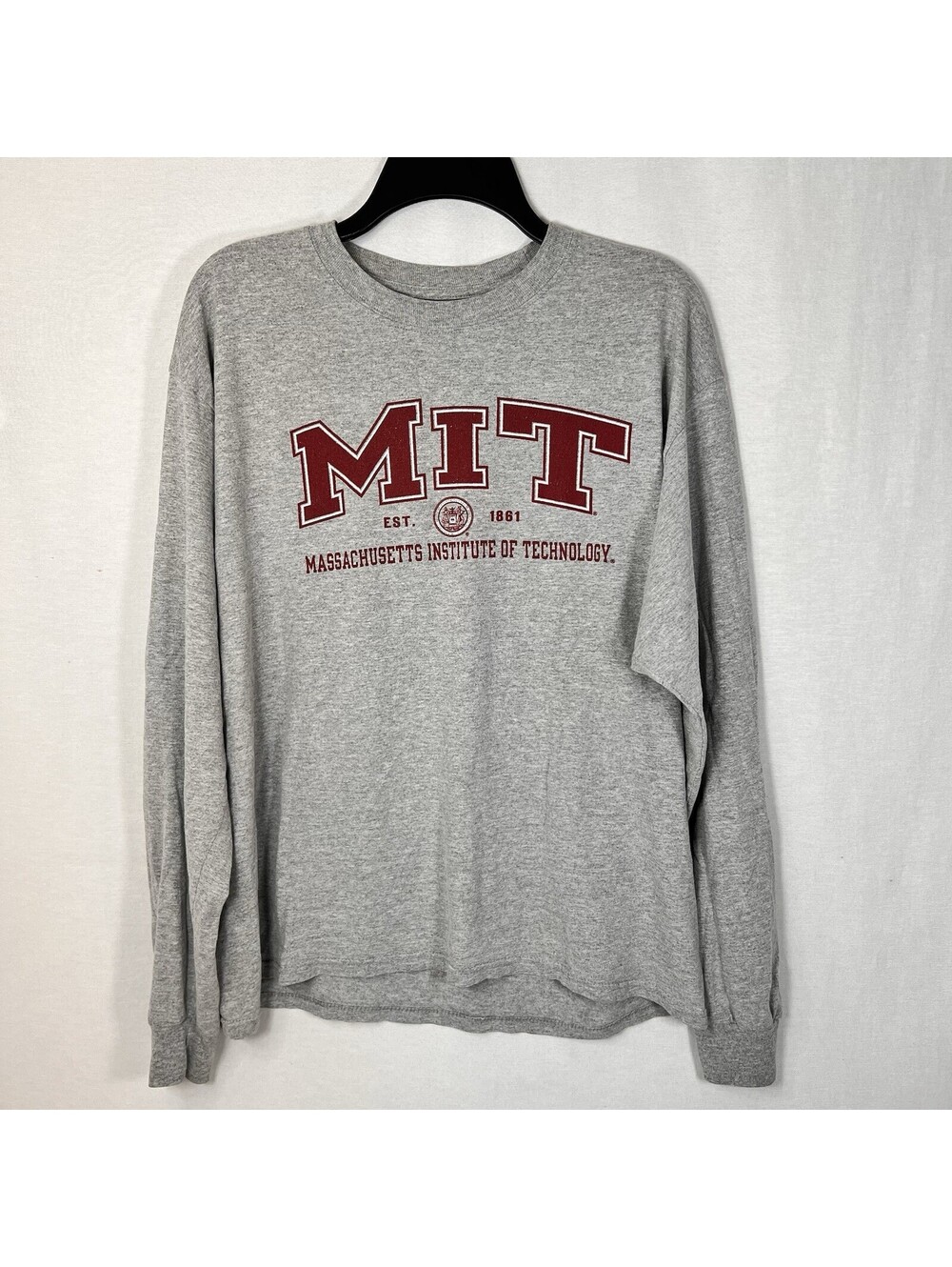 Champion MIT Long Sleeve T Shirt, Size Large EUC